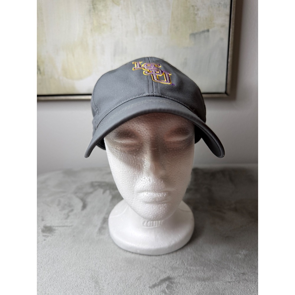 Nike Golf Hat Mens OSFA Gray LSU Tigers NCAA Baseball Cap Adjustable